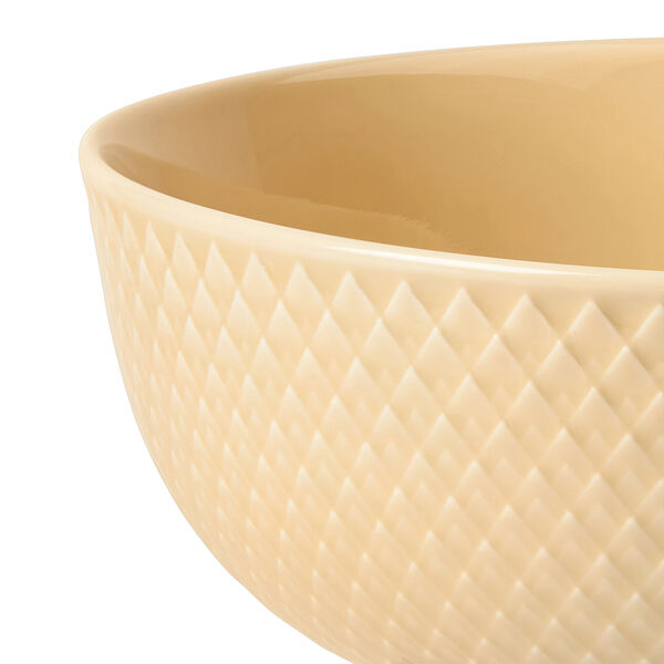 Rhombe Color Bowl, sand, Lyngby Porcel&aelig;n