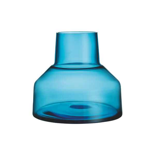 Solare vase low, electric blue, Iittala