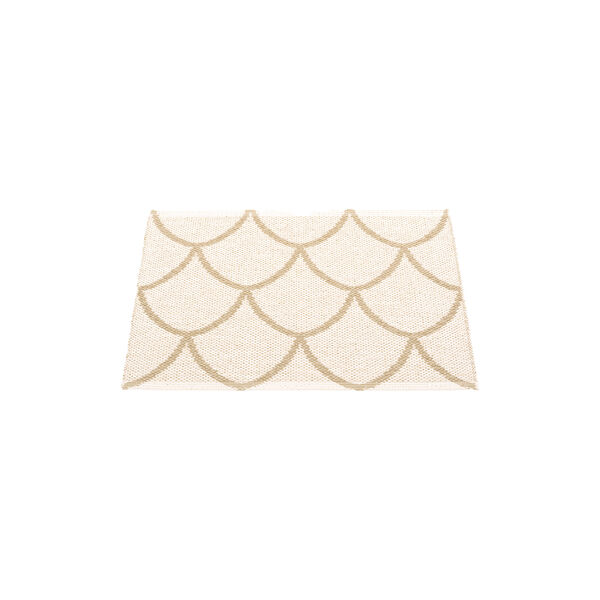 Kotte Plastic Rug, sand/vanilla, Pappelina