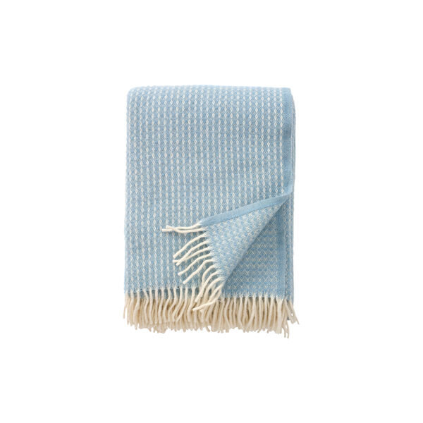 Luna Throw, ocean blue, Klippan Yllefabrik
