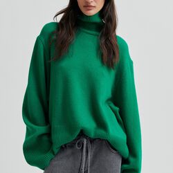 Alpha Knit T-Neck, lush meadow, Second Female