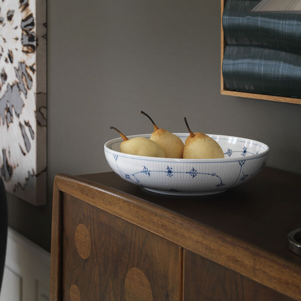 Musselmalet gerippte Schale 240 cl, Royal Copenhagen