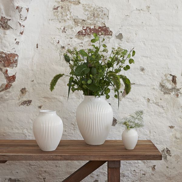 Knabstrup Vase, weiß, Knabstrup Keramik