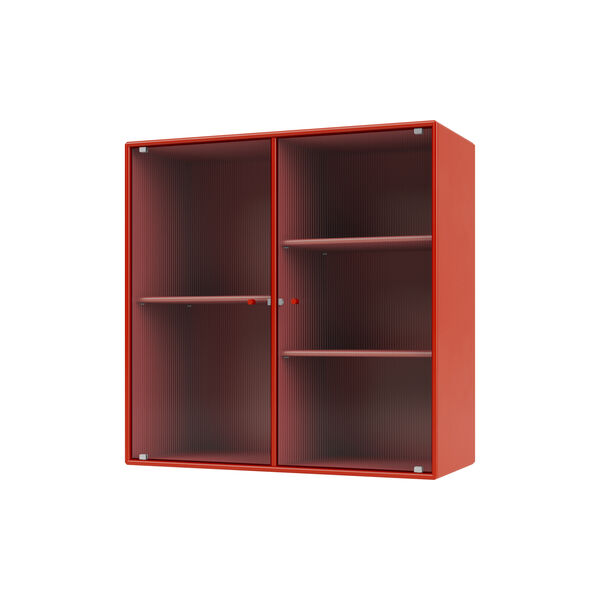 RIPPLE II Vitrine Cabinet, 145 rosehip, Montana Furniture