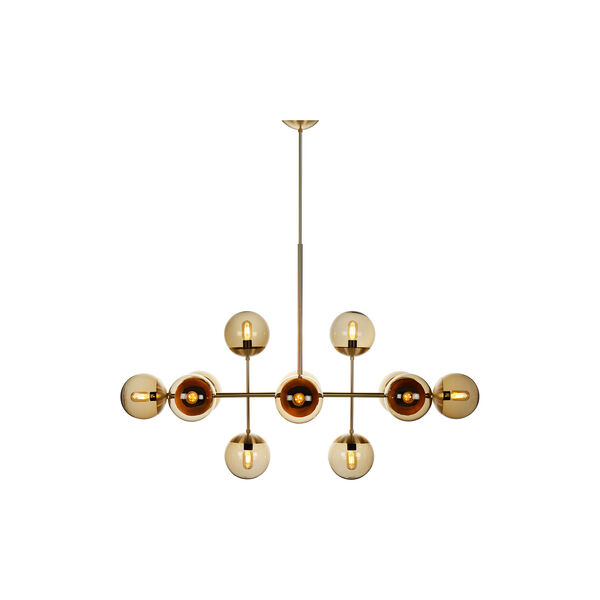 Lord Ballroom Lamp, brass/brown, Rubn