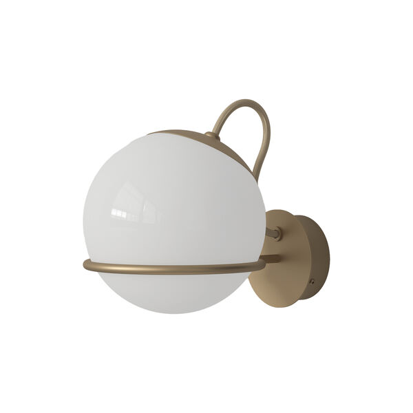 Model 237/1 Wall Lamp, opaline/champagne Model 237/1 Wall Lamp, opaline/champagne, Astep