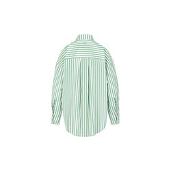 HARPER striped shirt, green stripes, Coster Copenhagen