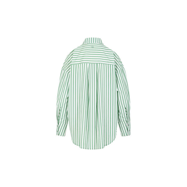 HARPER striped shirt, green stripes, Coster Copenhagen
