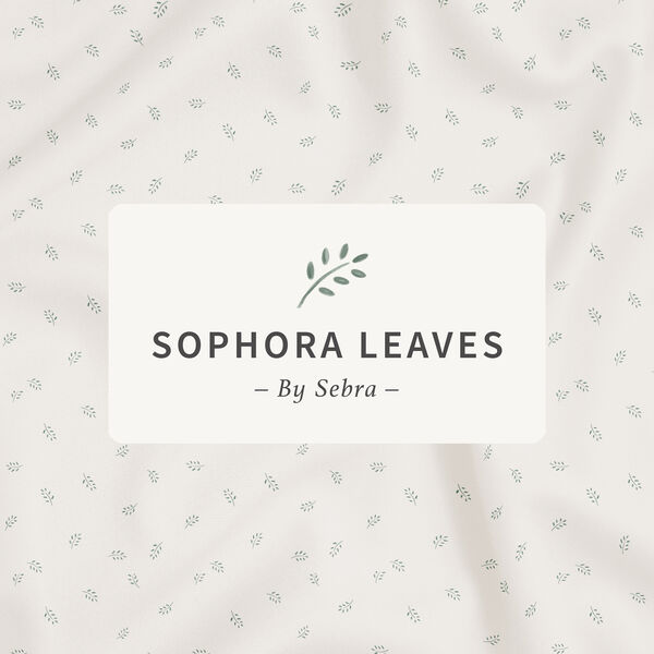 2-piece Baby Bed Linen, sophora leaves, Sebra