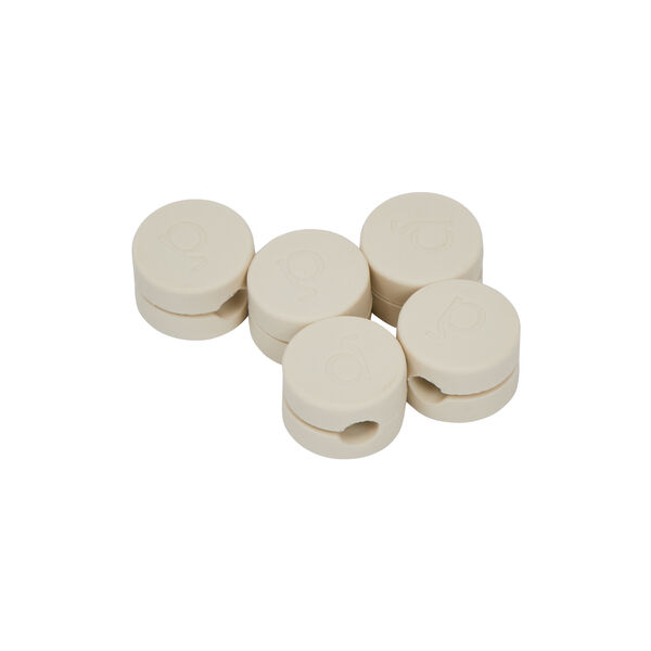 Cable Clips, pearl, Pedestal