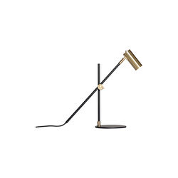 Lektor Desk Lamp, black/brass, Rubn
