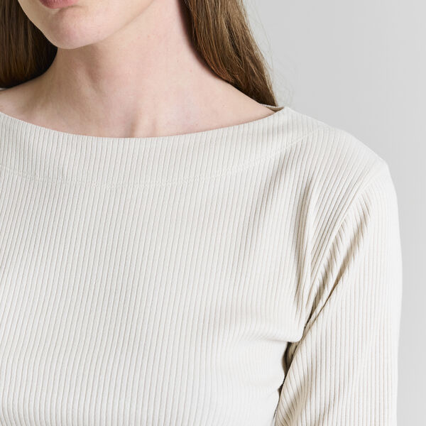 Naibu Rippbluse mit 3/4-&Auml;rmeln, ivory, BITTE KAI RAND