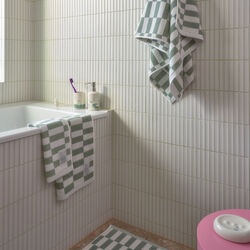 Moomin bathmat Checks green, Moomin Arabia