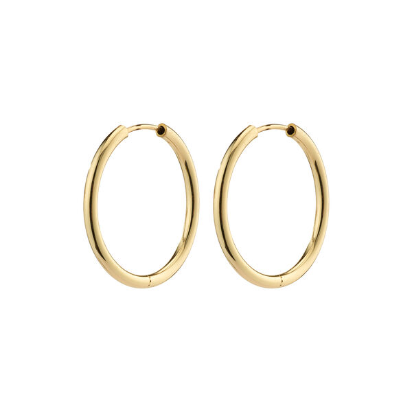 APRIL hoop earrings small, gold plated, Pilgrim