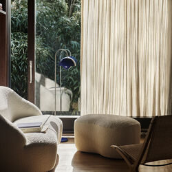 Flowerpot VP12 Floor Lamp, cobalt blue, &Tradition