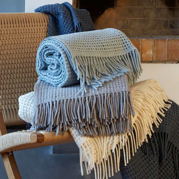 Basket Throw, light grey, ELVANG