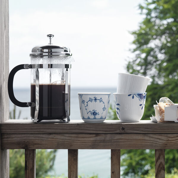 Wei&szlig; Gerippt Thermobecher, Royal Copenhagen