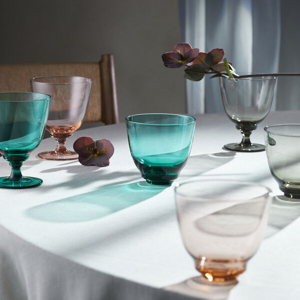 Flow Glass on Foot, champagne, Holmegaard