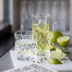 Melodia Whisky glass/Highball 8 parts, Lyngby Glas