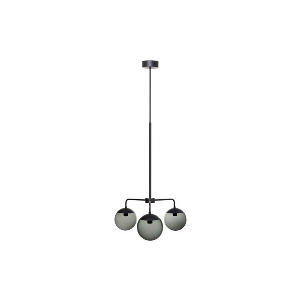 Lord 3 Chandelier, black/smoke, Rubn