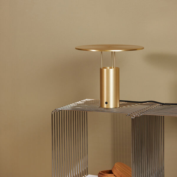 Tempel280 Table Lamp, brass, Piet Hein