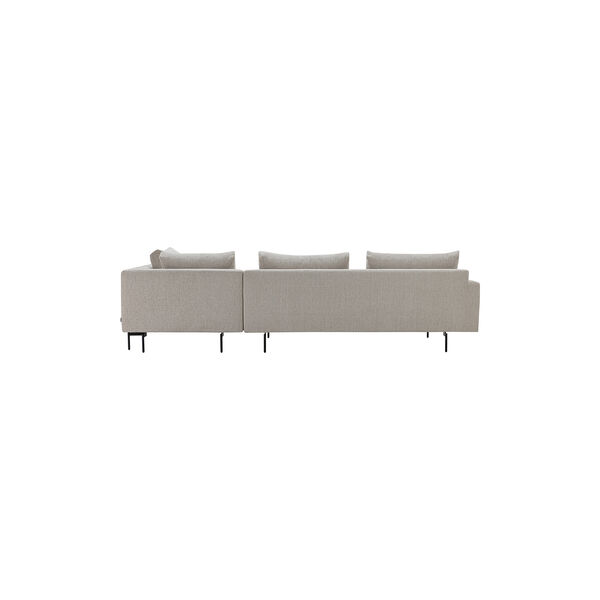 Edge V2 sofa med h&oslash;jrevendt chaiselong, soft 02, Wendelbo