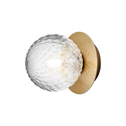 Liila 1 Small Wall Lamp, nordic gold/optic clear, Nuura