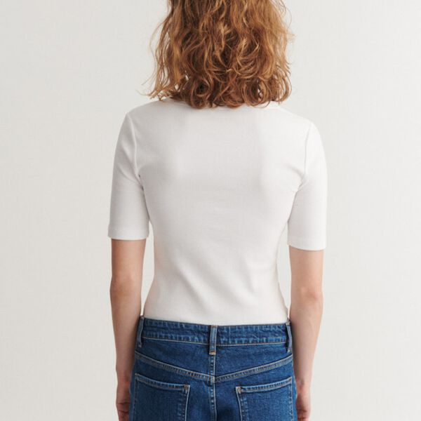 Ludmilla SS Gro&szlig;vater, bright white, Basic Apparel