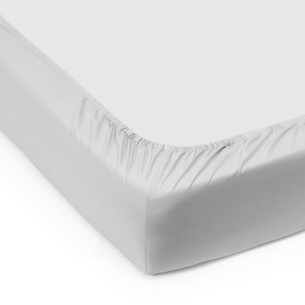 SUPIMA PERCALE Box Sheet, platinum grey, Georg Jensen Damask