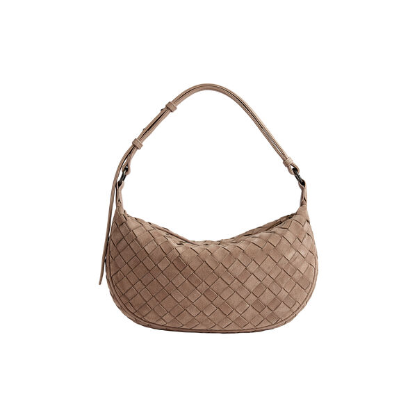 MuseMBG Tasche aus Wildledergeflecht, mocha mousse, Markberg