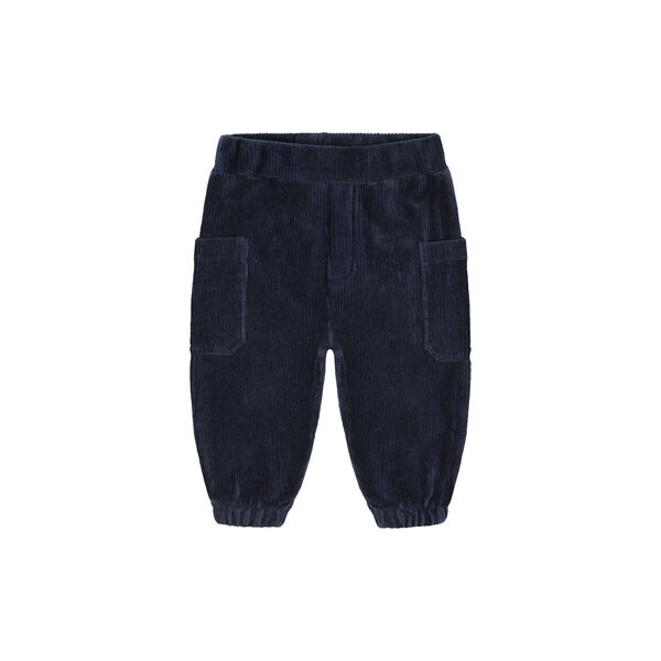 Hcgus Ribbed Velour Jogging Trousers, more navy, Hust & Claire