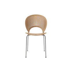 3398 Trinidad Stuhl, oiled oak/chrome, Fredericia Furniture