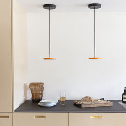 Asteria Micro Pendant, nuance orange/brass, UMAGE