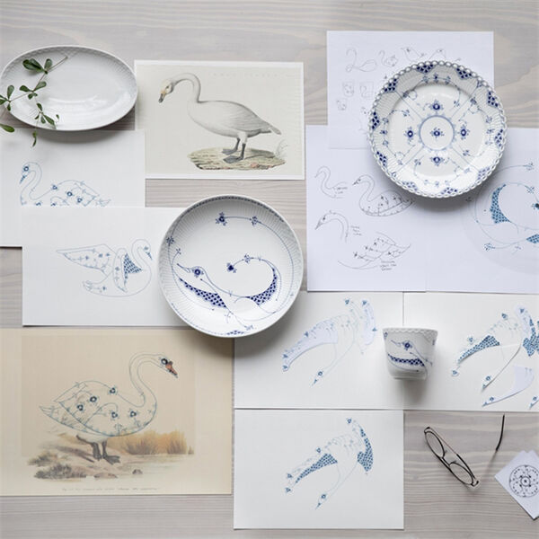 Musselmalet Vollspitze Teller Ø 25 cm, Royal Copenhagen