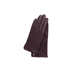 Carla Leather Gloves, deep purple, Kessler