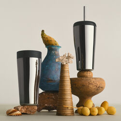 Sky Reisebecher mit Strohhalm, Georg Jensen