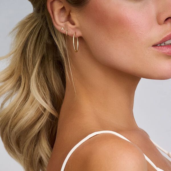 PASSION HOOP XS, gold plated, Spirit Icons