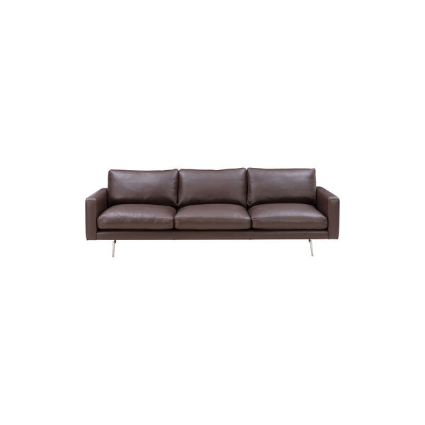Edge V1 3 pers. sofa, faith dark brown, Wendelbo