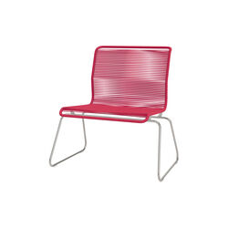 Panton One Lounge Lounge Chair, scarlett/steel, Montana Furniture