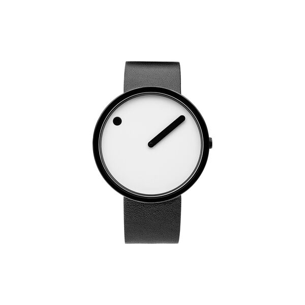 PICTO Wrist Watch, white/matt black/black PICTO Wrist Watch, white/matt black/black, PICTO