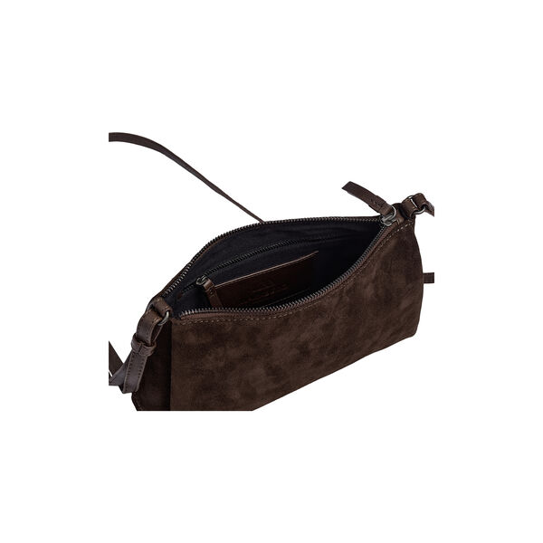 MarciMBG Umh&auml;ngetasche aus Wildleder, dark brown, Markberg