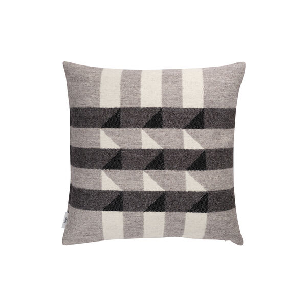 KVAM Cushion, greyscale, R&oslash;ros Tweed