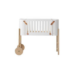 Wood Co-Sleeper incl. Bench Conversion, white/oak, Oliver Furniture