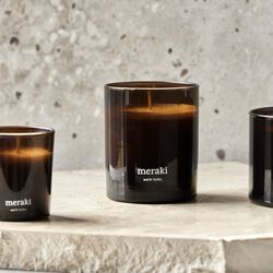 Scented Candle, warm tonka, Meraki