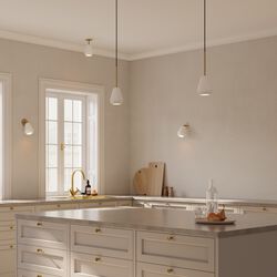 Anoli Spot Pendant, nordic gold/white, Nuura
