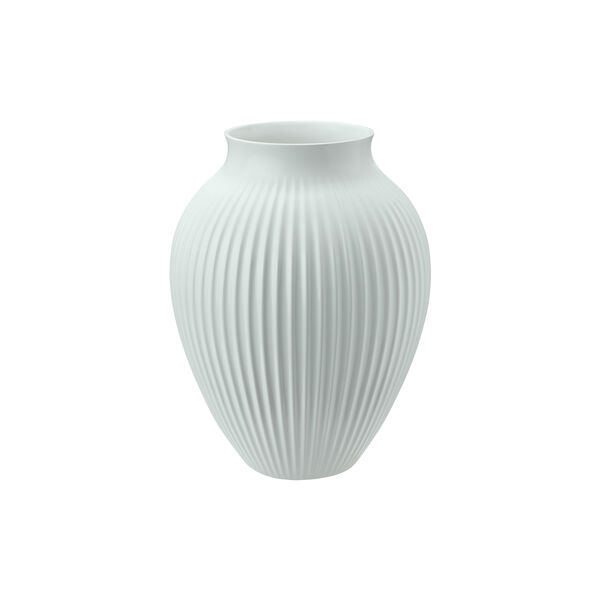 Knabstrup-Vase Ripple, mat ice blue, Knabstrup Keramik