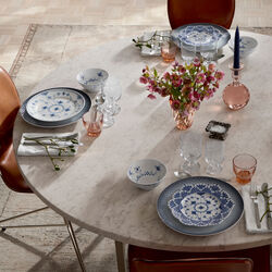 Musselmalet Halbspitze Teller, 22 cm, Royal Copenhagen