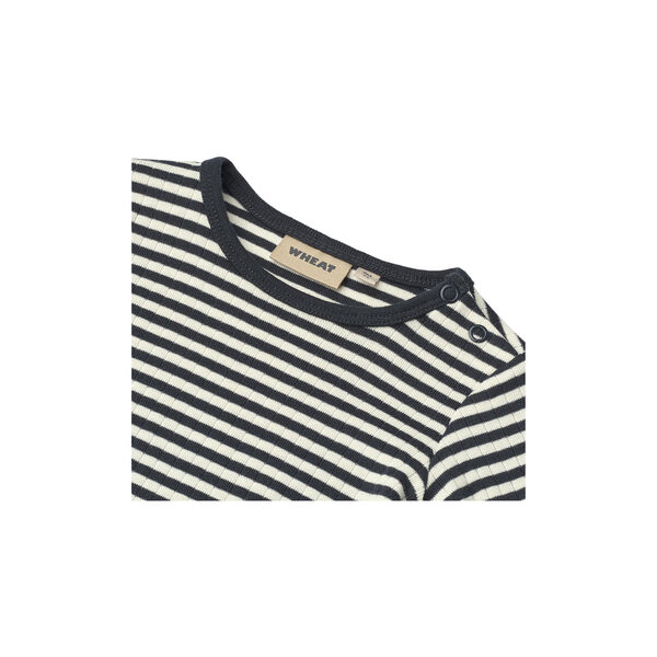 Body Berti, 9432 navy rib stripe, Wheat