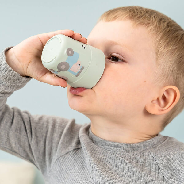 Tiny Farm Foodie Essgeschirr mit Saugnapf, grün, Done by Deer