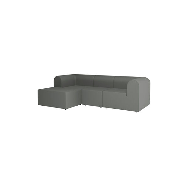 Paradigm 3 Seater Sofa with Pouf, Remix 123, Montana Furniture